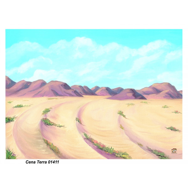 Cenário pequeno - Céu e deserto