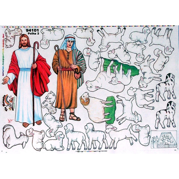 Jesus e curral de ovelhas