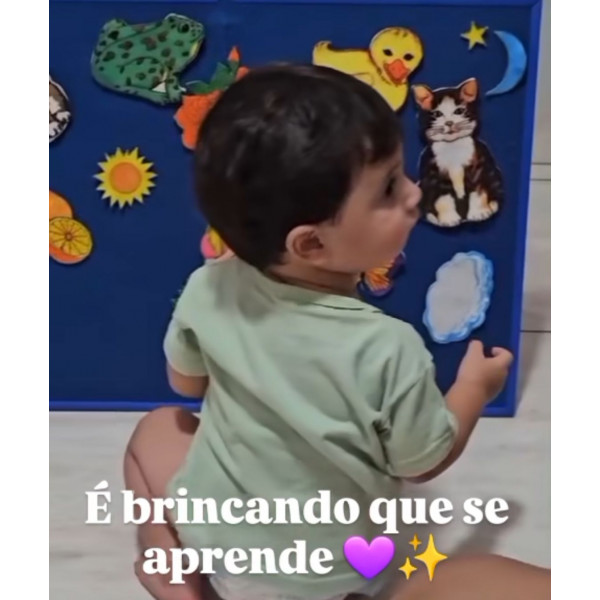 Kit Brincando com Samuel (sem o quadro azul) - Números da Criação + 7 luvinhas de animazinhos