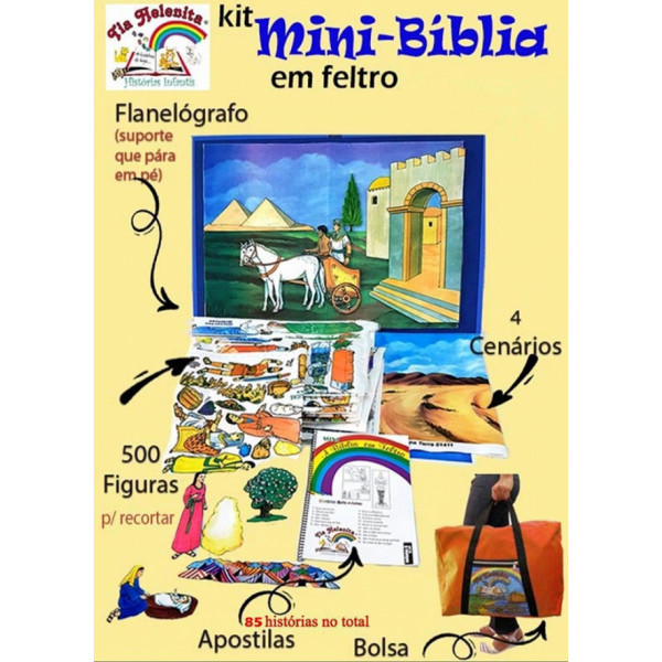 kit Mini-Bíblia em Feltro